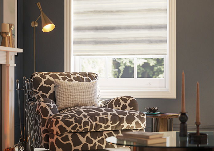 Ombre Velvet, Silver - Roman Blind - Image 5